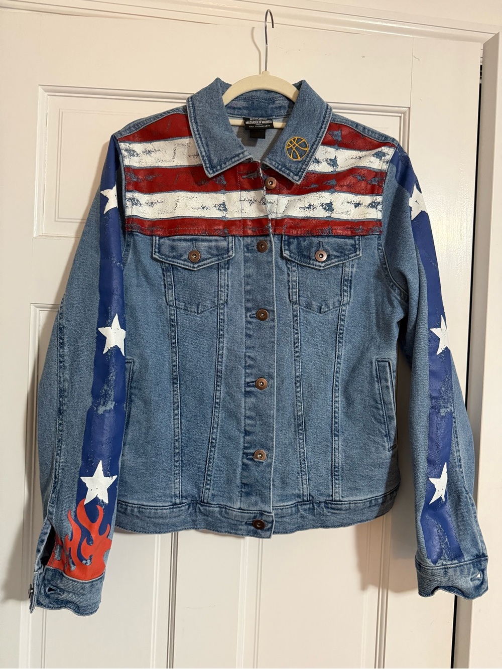 Her Universe Blue Denim Jacket with Red, White & Blue Stars